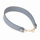 Hobo Style Slate Gray Leather Strap and Top Handle Replacement for Designer Bags (19.6 in. Length / 1 in. wide)