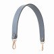 Hobo Style Slate Gray Leather Strap and Top Handle Replacement for Designer Bags (19.6 in. Length / 1 in. wide)