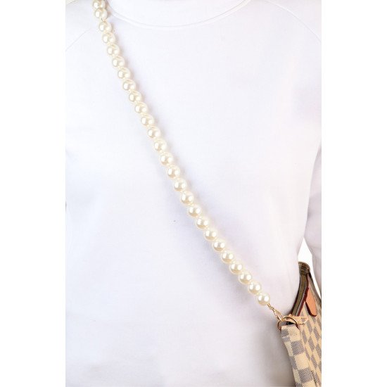 Pearl Chain Shoulder and Crossbody Bag Strap