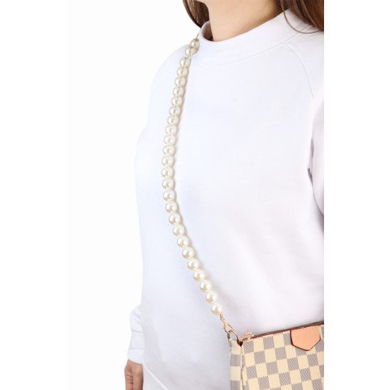 Pearl Chain Shoulder and Crossbody Bag Strap