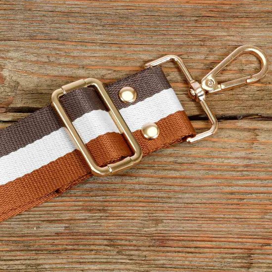 Replacement Guitar Style Strap In 3 Color Stripe For Bags And Purses