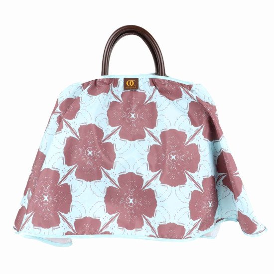 Blossoms with Blue Waterproof and Stylish Handbag Rain Coat for Designer Bags
