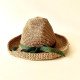 Handcrafted Short Brim Straw Hat with Matching Ribbon (More Colors)