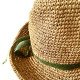 Handcrafted Short Brim Straw Hat with Matching Ribbon (More Colors)