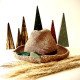 Handcrafted Short Brim Straw Hat with Matching Ribbon (More Colors)