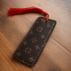 Louis Vuitton Inspired Bookmark Made with Upcycled Authentic Canvas