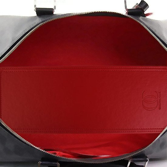 Keepall 45 Leather Bag Base Shaper in Cherry Red, Luggage Bag Bottom Shaper