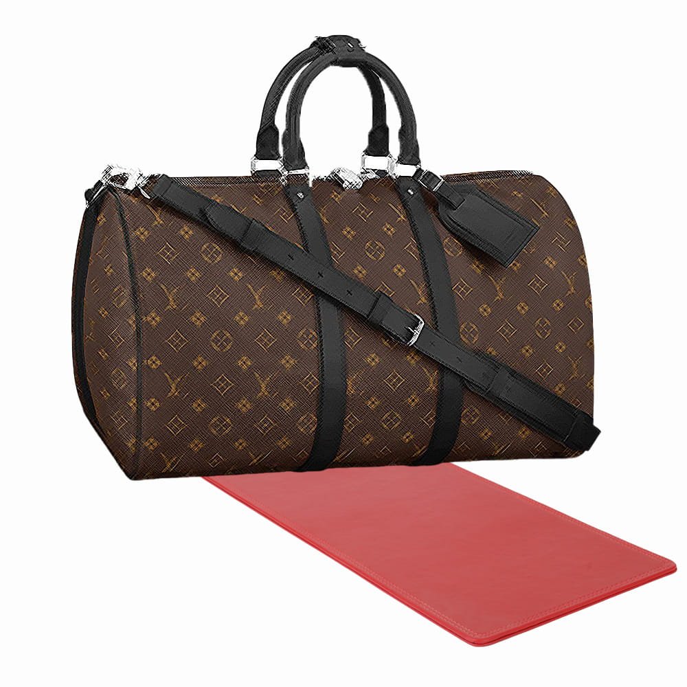 Upgrade Your Keepall 45 Bag with Red Leather Base Shaper - Protect Your  Luggage in Style!