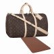 Keepall 55 Leather Bag Base Shaper in Tan Brown, Luggage Bag Bottom Shaper