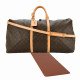 Keepall 60 Leather Bag Base Shaper in Brown, Luggage Bag Bottom Shaper