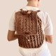 Handmade Crochet Paper Yarn Backpack