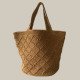 Handcrafted Crochet Tote Bag with Diamond Patterns