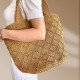 Handcrafted Crochet Tote Bag with Diamond Patterns