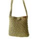 Handcrafted Eco-Chic Khaki Crochet Shoulder Crossbody Bag