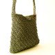 Handcrafted Eco-Chic Khaki Crochet Shoulder Crossbody Bag