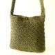 Handcrafted Eco-Chic Khaki Crochet Shoulder Crossbody Bag