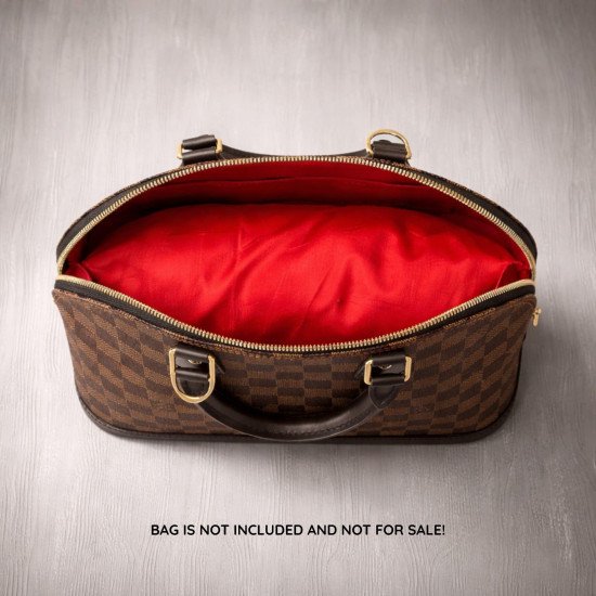 Satin Pillow Luxury Bag Shaper For Louis Vuitton Alma PM in Red