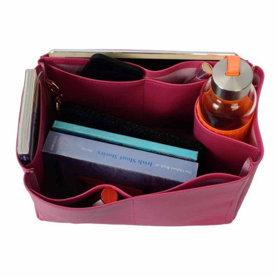 Celine Trapeze Large Vegan Leather Handbag Organizer in Fuchsia Color Celine Trapeze Large Vegan Leather Handbag Organizer in Fuchsia Color