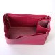 Celine Mini Luggage Bag Vegan Leather Handbag Organizer in Fuchsia Color