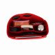 Felt Handbag Organizer with Chambers Style in Cherry Red Large - Size: 36 / 19 / 16 cm