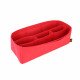 Felt Handbag Organizer with Middle Compartments in Red - Size: 50 / 16 / 19 cm