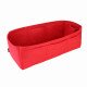 Keepall 50 Felt Handbag Organizer with One Round Holder in Red - Size: 50 / 16 / 19 cm