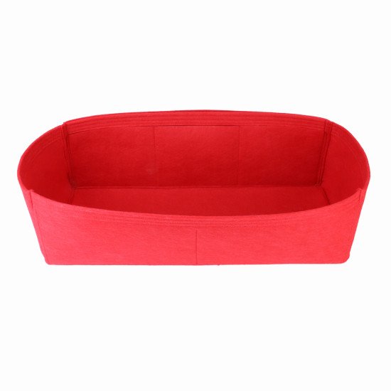 Felt Handbag Organizer without Round Holders in Red - Size: 58 / 18 / 24 cm