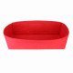 Felt Handbag Organizer without Round Holders in Red - Size: 58 / 18 / 24 cm