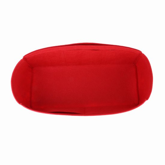 Felt Handbag Organizer without Round Holders in Red - Size: 58 / 18 / 24 cm