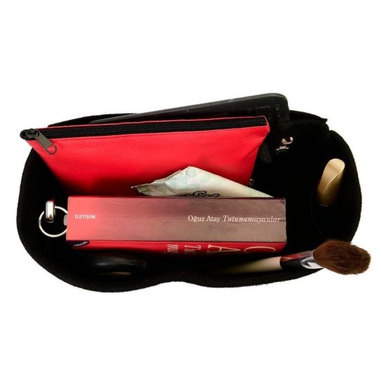 Handbag Organizer with Interior Zipped Pocket for Tote 32 With Horse And Carriage Dot Print