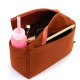V-zip Style Felt Bag Organizer for Tote 32 With Horse And Carriage Dot Print