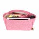 Cotton Canvas Bag and Purse Organizer in Light Pink for LV Graceful