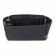 Cotton Canvas Bag and Purse Organizer in Black for Hermes Birkin