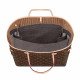 Cotton Canvas Bag and Purse Organizer in Brown for LV Neverfull