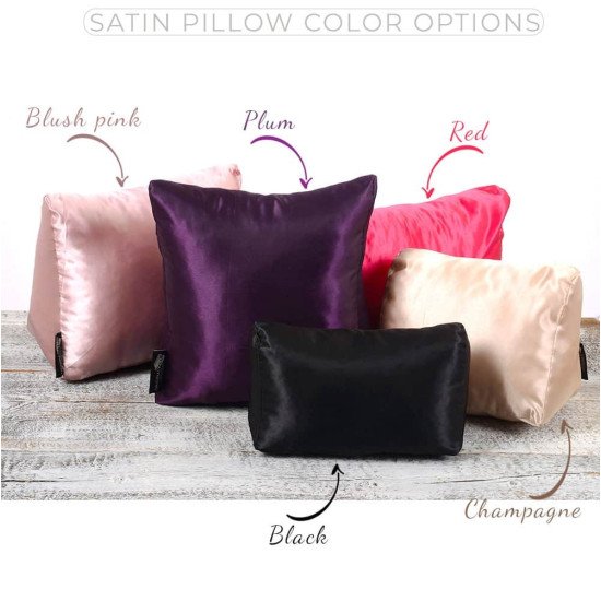 Satin Pillow Luxury Bag Shaper in Medium-Size For Designer Bags (Black) - More colors available Satin Pillow Luxury Bag Shaper in Medium-Size For Designer Bags (Black) - More colors available