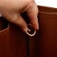 Cuy. Classic Leather Totes Vegan Leather Bag Organizer in Brown Color
