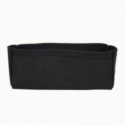 Suedette Handbag Organizer with One Round Holder - Size: 40 / 16 / 9 cm