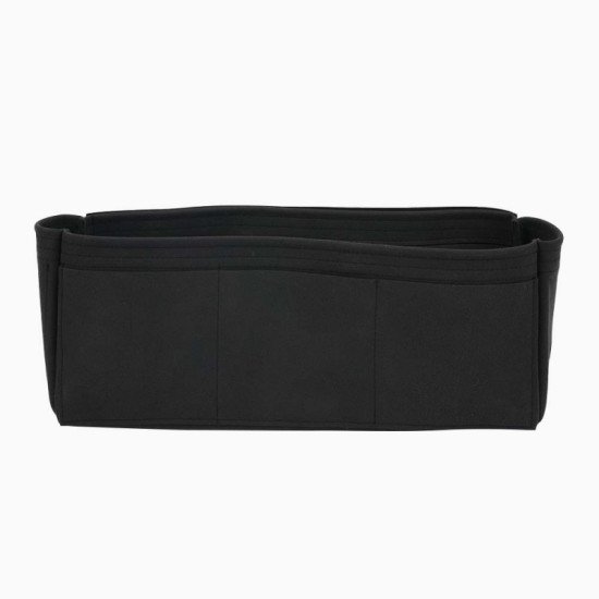 Suedette Handbag Organizer with One Round Holder - Size: 40 / 16 / 9 cm