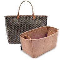 St Louis GM and Anjou GM Suedette Regular Style Leather Handbag Organizer  (Pearl White) (More Colors Available)