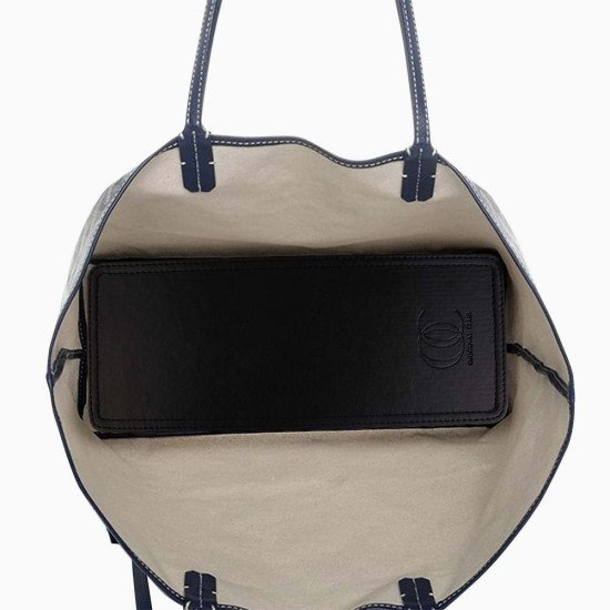 St Louis PM Leather Bag Base Shaper in Black, Bag Bottom Shaper 