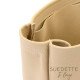 St Louis GM and Anjou GM Suedette Regular Style Leather Handbag Organizer (Beige) (More Colors Available)