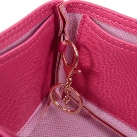 Victoria II 35 Vegan Leather Handbag Organizer in Fuchsia Color Victoria II 35 Vegan Leather Handbag Organizer in Fuchsia Color