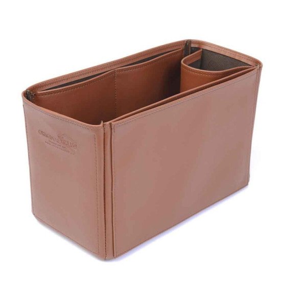 Garden Party 30 Vegan Leather Handbag Organizer in Brown Color Garden Party 30 Vegan Leather Handbag Organizer in Brown Color