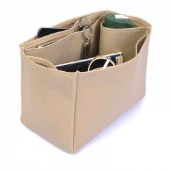 Garden Party 36 Vegan Leather Handbag Organizer in Dark Beige Color Garden Party 36 Vegan Leather Handbag Organizer in Dark Beige Color