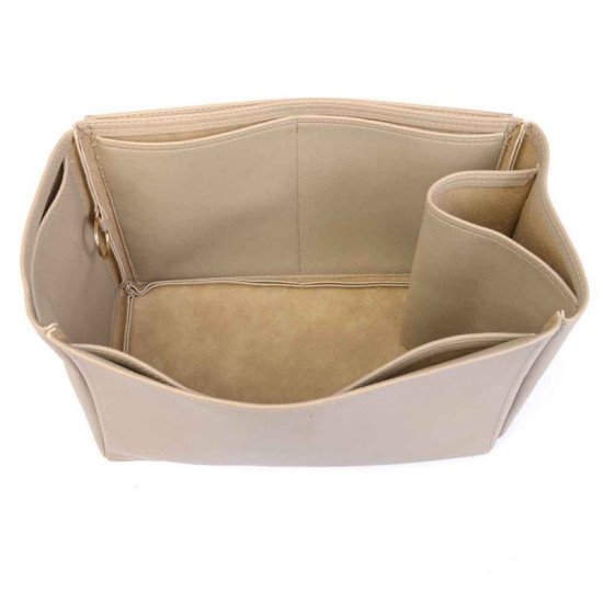 Garden Party 36 Vegan Leather Handbag Organizer in Dark Beige Color Garden Party 36 Vegan Leather Handbag Organizer in Dark Beige Color