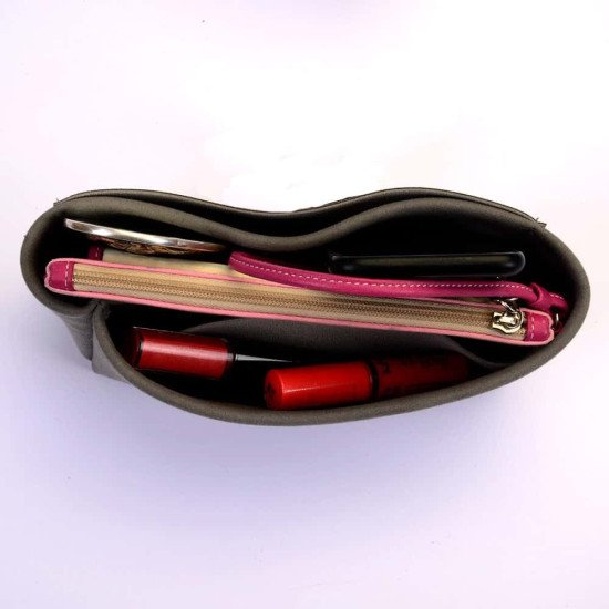 Soho Disco Suedette Basic Style Leather Handbag Organizer (Dark Gray) (More Colors Available) Soho Disco Suedette Basic Style Leather Handbag Organizer (Dark Gray) (More Colors Available)