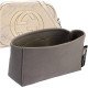 Soho Disco Suedette Basic Style Leather Handbag Organizer (Dark Gray) (More Colors Available)