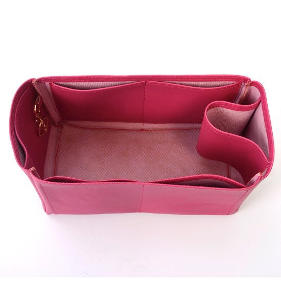 Garden Party 30 Vegan Leather Handbag Organizer in Fuchsia Color Garden Party 30 Vegan Leather Handbag Organizer in Fuchsia Color