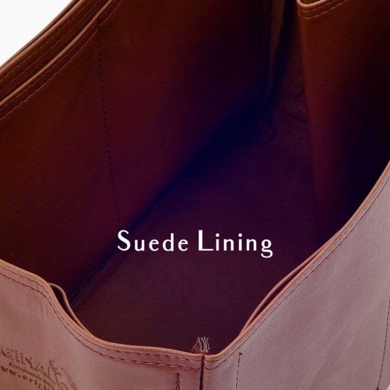 Garden Party 30 Vegan Leather Handbag Organizer in Brown Color Garden Party 30 Vegan Leather Handbag Organizer in Brown Color