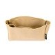 Lindy 26 / 30 / 34 Suedette Singular Style Leather Handbag Organizer (Beige) (More Colors Available)